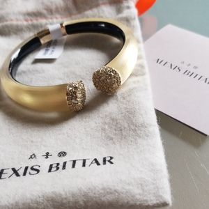 Alexis Bittar Crystal Encrusted Hinge Bracelet